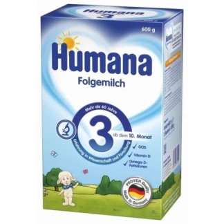 Молочная сухая смесь Нumana (Хумана) 3 с пребиотиками галактоолигосахаридами 600 г-1
