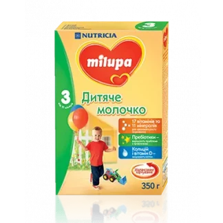 Молочна суміш Milupa (Мілупа) Дитяче молочко 3 350 г-0
