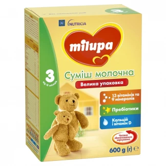 Молочна суміш Milupa (Мілупа) Дитяче молочко 3 600 г-0