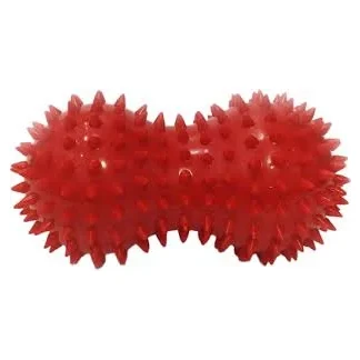 Мяч массажный двойной красный 15см (OS-038)-0