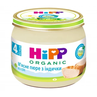 М'ясне пюре HiPP (Хіпп) органічне з індички з 4 місяців 80 г-1