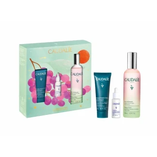 Набор Caudalie (Кодали) Beauty: Эликсир-вода для красоты лица 100мл + Vinoperfect Сияющая сыворотка для коррекции цвета лица 10мл + Маска Детокс 15мл-0