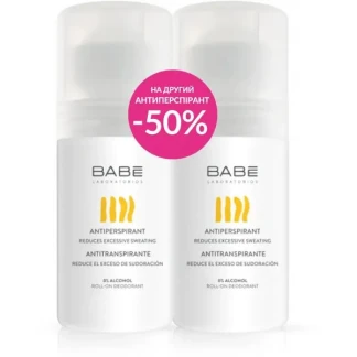 Набір дезодорантів кулькових BABE (БАБЕ) Laboratorios Захист і комфорт 24 години 2х50мл-0