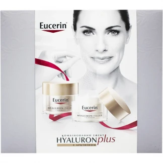 Набор Eucerin (Эуцерин) Hyaluron-Filler + Elasticity дневной крем SPF15 50мл + ночной крем 50 мл-1