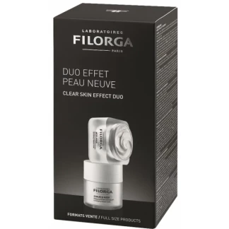 Набір Filorga (Філорга) Clear Skin Effect Duo (Оксигенуюча маска-ексфоліант Scrub & Mask 55 мл + Розгладжуюча маска Meso-Mask 50 мл)-0
