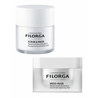 Набор Filorga (Филорга) Clear Skin Effect Duo (Оксигенуюча маска-эксфолиант Scrub & Mask 55 мл + Разглаживающая маска Meso-Mask 50 мл)-1