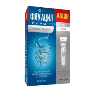 Набір Флу-Ацил Рино спрей назальний 30мл + Флу-Ацил Д крем 10мл-0