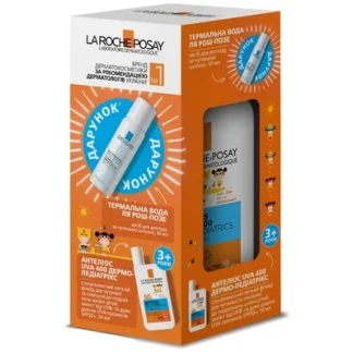 Набір La Roche-Posay (Ля Рош-Позе) Anthelios Dermo-Pediatrics UVA 400 легкий сонцезахисний флюїд SPF50+ 50мл + термальна вода 50мл-0