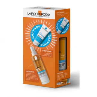 Набір La Roche-Posay (Ля Рош-Позе) Anthelios сонцезахисна живильна олійка для шкіри обличчя та тіла SPF50 200мл + крем Posthelios після перебування на сонці 100мл Набір La Roche-Posay (Ля Рош-Позе) Anthelios сонцезахисна живильна олійка для шкіри обличчя та тіла SPF50 200мл + крем Posthelios після перебування на сонці 100мл-0