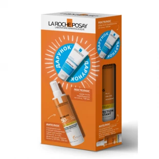 Набір La Roche-Posay (Ля Рош-Позе) Anthelios сонцезахисний невидимий спрей для шкіри обличчя та тіла SPF50+ + Posthelios крем після перебування на сонці 100мл Набір La Roche-Posay (Ля Рош-Позе) Anthelios сонцезахисний невидимий спрей для шкіри обличчя та тіла SPF50+ + Posthelios крем після перебування на сонці 100мл-0
