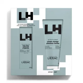 Набор Lierac (Лиерак) Homme: Флюид глобальный антивозрастной 50мл + Гель для душа интегральный 200мл-0