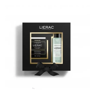 Набір Lierac (Лієрак) Premium: крем для контуру очей 20мл + засіб для демакіяжу 100мл-0