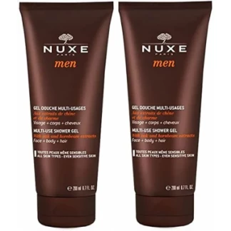 Набір очищуючих гелів для обличчя, тіла та волосся Nuxe (Нюкс) Men Gel Multi-Fonctions Hydratant 2х200 мл-1