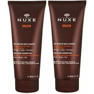 Набір очищуючих гелів для обличчя, тіла та волосся Nuxe (Нюкс) Men Gel Multi-Fonctions Hydratant 2х200 мл-0