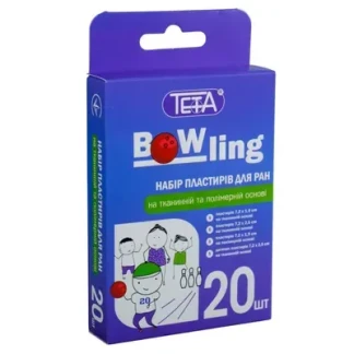 Набір пластирів Teta (Тета) Bowling для ран на тканинній та полімерній основі №20-0