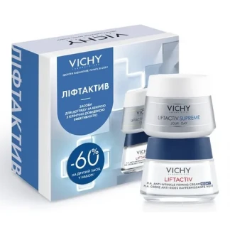 Набор Vichy (Веши) Liftactiv Supreme: дневной крем Сюпрем 50мл + ночной крем Эйч Эй 50мл-0