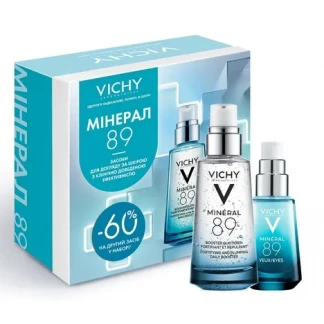 Набор Vichy (Веши) Mineral 89: ежедневный гель-бустер 50мл + увлажняющий гель для кожи вокруг глаз 15мл-0