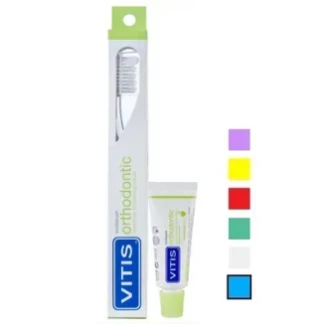 Набір Vitis (Вітіс) Orthodontic Regular: Зубна щітка синя + Зубна паста 15мл-0
