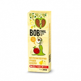 Натуральные конфеты Bob Snail яблочно-грушевые 30 г-0