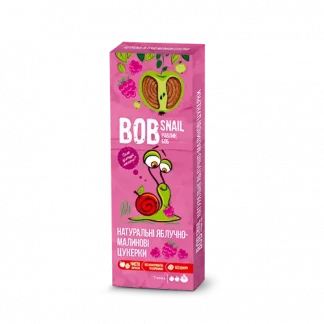 Натуральные конфеты Bob Snail Яблочно-малиновые 30г-0