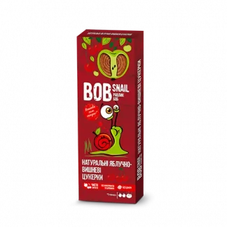 Натуральные конфеты Bob Snail (Боб Снайл) яблочно-вишневые 30 г-0
