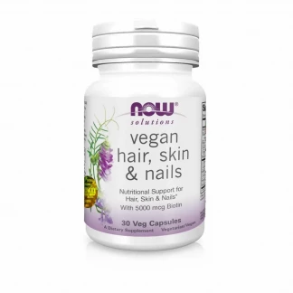 Вітаміни NOW (НАУ) Vegan Hair, Skin & Nails Комплекс для шкіри, нігтів і волосся капсули №30-0