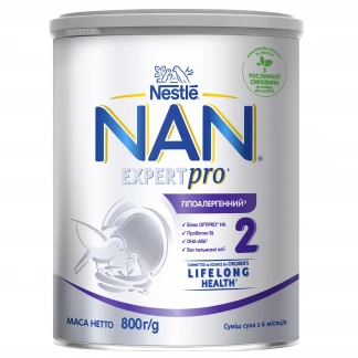 Суміш Нан Нестле (NAN Nestle) 2 Оптіпро гіпоалергенний 800г-0