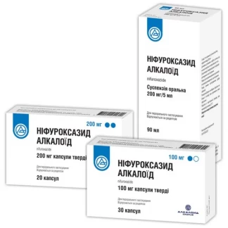 НІФУРОКСАЗИД АЛКАЛОЇД суспензія оральна 200 мг/5 мл по 90 мл НІФУРОКСАЗИД АЛКАЛОЇД суспензія оральна 200 мг/5 мл по 90 мл-0