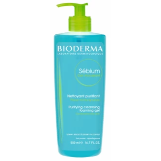 Гель Bioderma (Біодерма) Sebium Gel Moussant очищуючий для комбінованої та жирної шкіри 500 мл-0