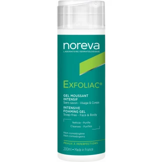 Гель очищуючий Noreva (Норева) Laboratoires Exfoliac Intensive Gel Moussant для жирної та проблемної шкіри 200 мл-0