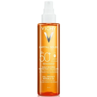 Олія сонцезахисна Vichy (Віши) Capital Soleil водостійка для шкіри обличчя, тіла та кінчиків волосся SPF50+ 200мл-0