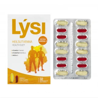 Омега-3 LYSI (Лиси) Health duet комплекс з мультивитаминами капсулы по 1000мг №64-5