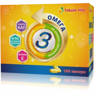 ОМЕГА 3 Ультракап Tabula Vita (Табула Віта) капсули №100 ОМЕГА 3 Ультракап Tabula Vita (Табула Віта) капсули №100-0