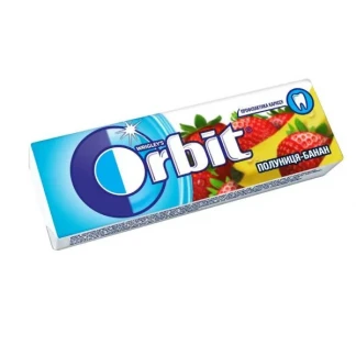 Жевательная резинка Orbit (Орбит) со вкусом клубника-банан №10-0