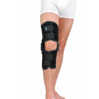 Ортез на колінний суглоб неопреновий шарнірний з регульованим кутом згину Алком 4032 р.5 чорний-2