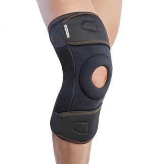 Ортез на колінний суглоб з бічною стабілізацією роз`ємний Orliman 3-Tex 7120 р.2 чорний -4
