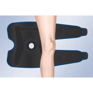 Ортез на колінний суглоб з бічною стабілізацією роз`ємний Orliman 3-Tex 7120 р.2 чорний -6