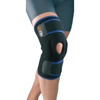 Ортез на колінний суглоб з бічною стабілізацією роз`ємний Orliman 3-Tex 7120 р.2 чорний -7