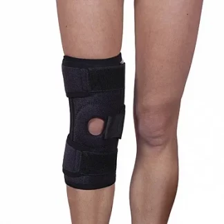 Ортез на колінний суглоб зі спіральними ребрами жорсткості Алком 4054 р.універсальний чорний-3
