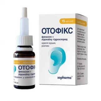ОТОФІКС краплі вушні по 16,65г по 15мл у флаконі-0