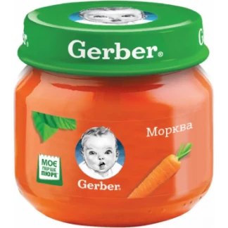 Овочеве пюре Gerber (Гербер) Морква з 6 місяців 80 г-0
