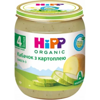Овощное пюре HiPP (Хипп) органическое Кабачок с картофелем с 4 месяцев 125 г-1