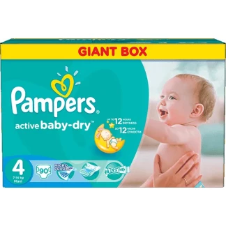 Підгузники Pampers (Памперс) Active Baby-Dry Mахі (7-14кг) №90-0