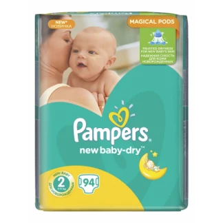 Підгузники Pampers (Памперс) New Baby-Dry Mini (3-6кг) р. 2 №94-0