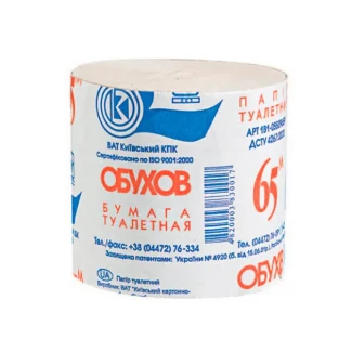 Туалетная бумага Обухов 65м-0