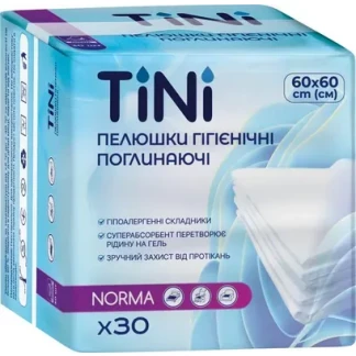 Пеленки Tini (Тіні) Norma 60х60см №30-0