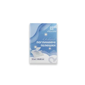Пеленки VitaCore поглинаючі одноразові 60x60см №10-0
