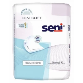 Пеленки гігієнічні Seni (Сені) Soft Super 60х60 см, 5 штук-0