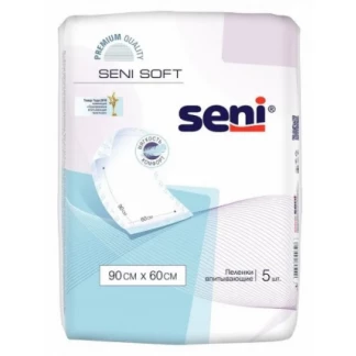Пеленки гігієнічні Seni (Сені) Soft Super 90х60 см, 5 штук-0