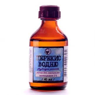 ПЕРЕКИС Водню розчин для зовнішнього застосування 3% по 40мл-0